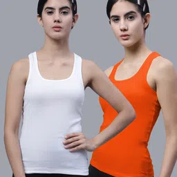 FBAR Pack Of 2 Racerback Bio Wash Pure Cotton Regular Tank Top-picture-14