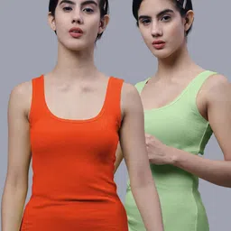 FBAR Pack of 2 Scoop Neck Cotton Tank Tops-picture-21