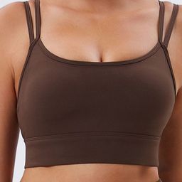 LULU & SKY Brown Bralette Crop Sports Top-picture-14