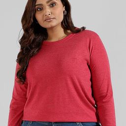 Instafab Plus Women Plus Size Round Neck Cotton T-shirt-picture-48