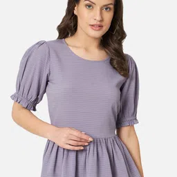 BAESD Puff Sleeve Peplum Top-image-28