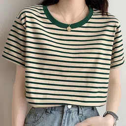 StyleCast Striped Extended Sleeves Boxy Top-picture-14