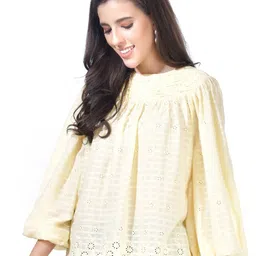 Beatnik Self Design Cotton Regular Top-image-15