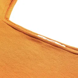 all about you Women Mustard Yellow Solid Square Neck Top image 2