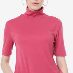 CLEMIRA High Neck Regular Casual Top image 2