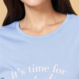 Dreamz by Pantaloons Print Extended Sleeves Cotton Top image 2