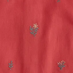 AKKRITI BY PANTALOONS Floral Embroidered Sequined Flared Sleeves Cotton Top image 2