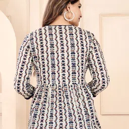 BAESD Floral Printed Cotton Styled Back Top image 3