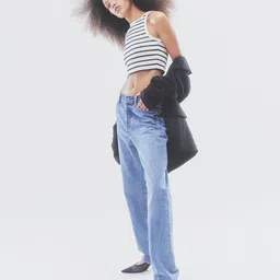 H&M Cropped Vest Top image 3