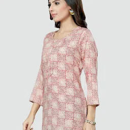 Saree Swarg Pink Ethnic Motifs Embellished Kurti image 2