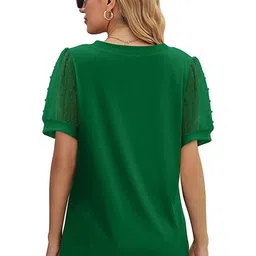 StyleCast x Revolte V-Neck Puff Sleeve Top image 4