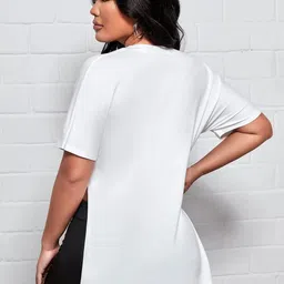 Stylecast X Slyck Graphic Print V-Neck Cotton Top image 5