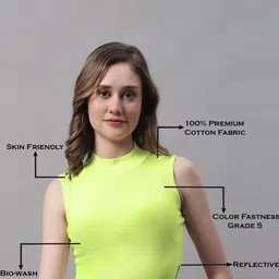 FBAR Pack Of 2 High Neck Cotton Fitted rop Top image 4