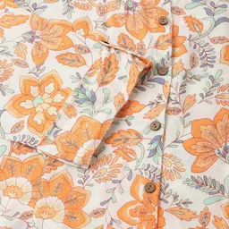 Divena Floral Printed Mandarin Collar Top image 2