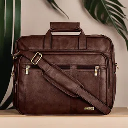 LOREM Men Textured Laptop Bag-picture-5