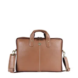 HAMMONDS FLYCATCHER Men Brown Leather Laptop Bag image 2