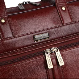 HAMMONDS FLYCATCHER Men Brown Leather Laptop Bag image 5