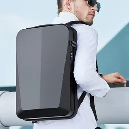 Red Lemon Unisex Silver-Toned Hard Shell Laptop Bag image 2