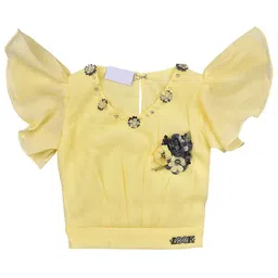 Wish Karo Girls Embellished Top with Skirt image 3