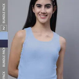 FBAR Pack Of 2 Ribbed Cotton Tank Tops-picture-11