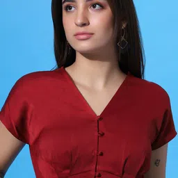 DressBerry V-Neck Crop Top image 4