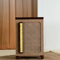 opaque studio Cocoa Cane Cabinet In Natural Finish image 1