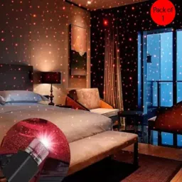 ecraftindia Decorative Star Battery Operated Projector Laser Night Light (Back) image 1