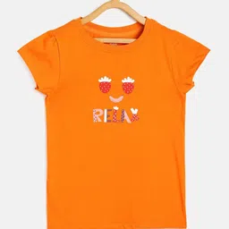 MINI KLUB Orange Print Top image 1