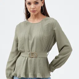 Harpa Striped Cinched Waist Top image 1