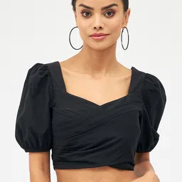 Harpa Sweetheart Neck Cotton Crop Top image 1