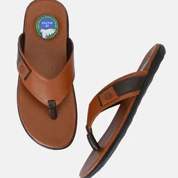 Big Fox Men Tan & Blue Thong Flip-Flops image 3