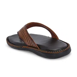 Azzaro Black Men Textured Thong Flip-Flops image 2