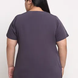 plusS Purple Plus Size Pleated Top image 4