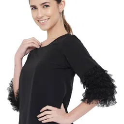 ALL WAYS YOU Bell Sleeves Ruffles Regular Top image 4