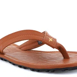 Sparx Men Tan & Black Thong Flip-Flops image 5