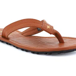 Sparx Men Tan & Black Thong Flip-Flops image 3