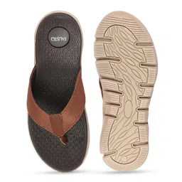 FAUSTO Men Tan Thong Flip-Flops image 5