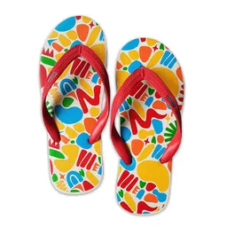 NoStrain Men Printed Rubber Room Slippers image 4