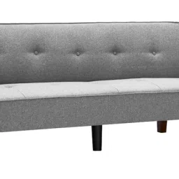 febonic Nebia Fabric 3 Seater Convertible Sofa Cum Bed In Lit Grey Colour image 4