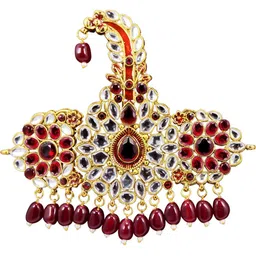 Radhe Creation Artificial Stones Embellished Safa Kalgi-picture-41