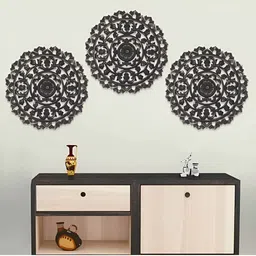 VAS collection home Black Textured Wood Wall Decor-image-21