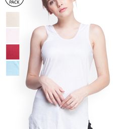 Dollar Missy Pack of 5  Combed Cotton Camisole-picture-39