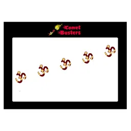 Comet Busters 5 Pcs Embellished Reusable Om-Shaped Designer Bindis - Maroon-picture-13