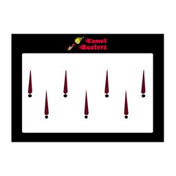 Comet Busters 7 Pcs Reusable Designer Bindis - Burgundy & Black-picture-28