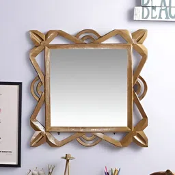 VAS collection home Brown Textured Rectangular Mirror-picture-20