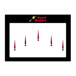 Comet Busters Maroon Bindis - 5 Pcs image 2