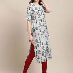 7threads KALINI Women Pack Of 2 Ethnic Motifs Printed Crepe Kurta image 3