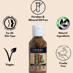 SWOSH Set of 3 Exfoliating Face & Body Scrub to Remove Dead Skin - 75 g Each image 4