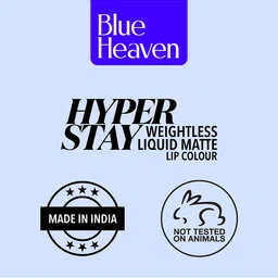 Blue Heaven Hyperstay Weightless Liquid Matte Smudge-Proof Lipcolor 6ml-Chocolate Syrup 15 image 4