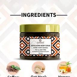 SAMISHA Set Of 2 Coffee Body Scrub With Honey & Oatmeal - 100g Each image 5